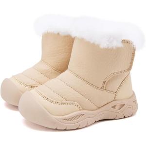 imageBMCiTYBM Baby Snow Boots Boys Girls Winter Infant Shoes AntiSlip 6 9 12 18 24 Months Faux Fur1camel
