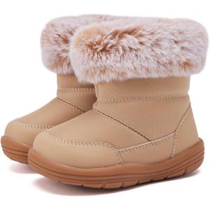 imageBMCiTYBM Baby Snow Boots Boys Girls Winter Infant Shoes AntiSlip 6 9 12 18 24 Months Faux Fur2camel