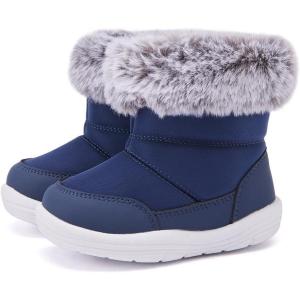 imageBMCiTYBM Baby Snow Boots Boys Girls Winter Infant Shoes AntiSlip 6 9 12 18 24 Months Faux Fur2navy