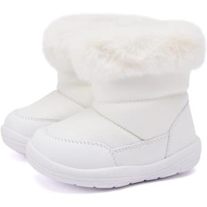 imageBMCiTYBM Baby Snow Boots Boys Girls Winter Infant Shoes AntiSlip 6 9 12 18 24 Months Faux Fur2white