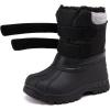 imageBMCiTYBM Toddler Snow Boots Boys Girls Waterproof Winter Boots High Top Outdoor Warm Shoes for Cold Weather ToddlerLittle KidBblack