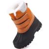 imageBMCiTYBM Toddler Snow Boots Boys Girls Waterproof Winter Boots High Top Outdoor Warm Shoes for Cold Weather ToddlerLittle KidBbrown