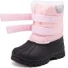 imageBMCiTYBM Toddler Snow Boots Boys Girls Waterproof Winter Boots High Top Outdoor Warm Shoes for Cold Weather ToddlerLittle KidBpink
