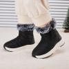 imageBMCiTYBM Toddler Boy Girl Snow Boots Waterproof Winter Warm Boots Nonslip Lightweight Outdoor Walking Shoes for Cold WeatehrBblack
