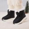 imageBMCiTYBM Toddler Boy Girl Snow Boots Waterproof Winter Warm Boots Nonslip Lightweight Outdoor Walking Shoes for Cold WeatehrCblack
