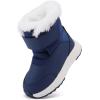 imageBMCiTYBM Toddler Boy Girl Snow Boots Waterproof Winter Warm Boots Nonslip Lightweight Outdoor Walking Shoes for Cold WeatehrCnavy