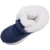 imageBMCiTYBM Toddler Boy Girl Snow Boots Waterproof Winter Warm Boots Nonslip Lightweight Outdoor Walking Shoes for Cold WeatehrCnavy