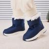 imageBMCiTYBM Toddler Boy Girl Snow Boots Waterproof Winter Warm Boots Nonslip Lightweight Outdoor Walking Shoes for Cold WeatehrCnavy