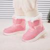 imageBMCiTYBM Toddler Boy Girl Snow Boots Waterproof Winter Warm Boots Nonslip Lightweight Outdoor Walking Shoes for Cold WeatehrCpink