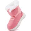 imageBMCiTYBM Toddler Boy Girl Snow Boots Waterproof Winter Warm Boots Nonslip Lightweight Outdoor Walking Shoes for Cold WeatehrCpink