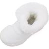 imageBMCiTYBM Toddler Boy Girl Snow Boots Waterproof Winter Warm Boots Nonslip Lightweight Outdoor Walking Shoes for Cold WeatehrCwhite