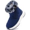 imageBMCiTYBM Toddler Boy Girl Snow Boots Waterproof Winter Warm Boots Nonslip Lightweight Outdoor Walking Shoes for Cold WeatehrBnavy