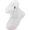 imageBMCiTYBM Toddler Boy Girl Snow Boots Waterproof Winter Warm Boots Nonslip Lightweight Outdoor Walking Shoes for Cold WeatehrBwhite