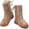 imageBMCiTYBM Toddler Boots Girls Fashion Ridding Booties Mid Calf Side Zipper Shoes for All SeasonsToddlerLittle KidAcamel