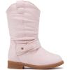 imageBMCiTYBM Toddler Boots Girls Fashion Ridding Booties Mid Calf Side Zipper Shoes for All SeasonsToddlerLittle KidBpink