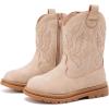 imageBMCiTYBM Toddler Cowboy Cowgirl Boots Boys Girls Western Round Toe Riding Mid Calf Booties for All SeasonsToddlerLittle KidAcamel