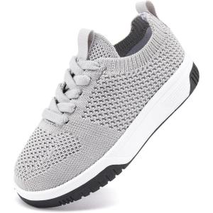 imageBMCiTYBM Toddler Shoes Boys Girls Tennis Sneakers Checkred Casual Walking Shoes Lightweight Non Slip OutdoorAgrey