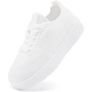 imageBMCiTYBM Toddler Shoes Boys Girls Tennis Sneakers Checkred Casual Walking Shoes Lightweight Non Slip OutdoorAwhite