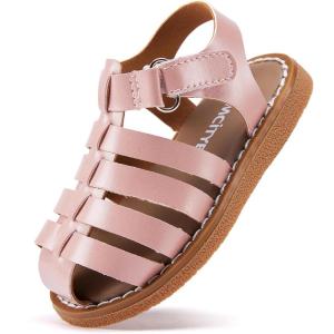 imageBMCiTYBM Baby Boy Girl Closed Toe Sandals Infant Summer First Walking Shoes NonSlip Fisherman Sandals 6 9 12 18 24 MonthsApink