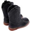 image:imageBMCiTYBM Toddler Cowboy Boots Western Cowgirl Boots Boys Girls Mid Calf Square Toe Riding Walking ShoesAblack