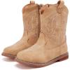 image:imageBMCiTYBM Toddler Cowboy Boots Western Cowgirl Boots Boys Girls Mid Calf Square Toe Riding Walking ShoesAcamel