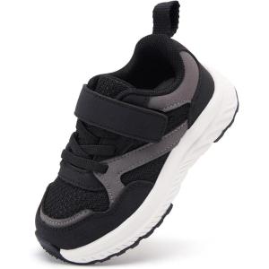 image:imageBMCiTYBM Toddler Shoes Boys Girls Walking Running Sneakers Lightweight Non Slip Tennis Sport Athletic ShoesA1black