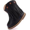 image:imageBMCiTYBM Baby Cowboy Cowgirl Boots Infant Western Shoes Boys Girls Round Toe Boots All Seasons 624 MonthsTasselsblack