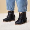 image:imageBMCiTYBM Baby Cowboy Cowgirl Boots Infant Western Shoes Boys Girls Round Toe Boots All Seasons 624 MonthsTasselsblack