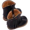 image:imageBMCiTYBM Baby Cowboy Cowgirl Boots Infant Western Shoes Boys Girls Round Toe Boots All Seasons 624 MonthsTasselsblack