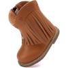image:imageBMCiTYBM Baby Cowboy Cowgirl Boots Infant Western Shoes Boys Girls Round Toe Boots All Seasons 624 MonthsTasselscamel