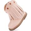 image:imageBMCiTYBM Baby Cowboy Cowgirl Boots Infant Western Shoes Boys Girls Round Toe Boots All Seasons 624 MonthsTasselspink