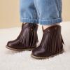 image:imageBMCiTYBM Baby Cowboy Cowgirl Boots Infant Western Shoes Boys Girls Round Toe Boots All Seasons 624 MonthsTasselsred