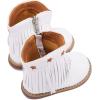 image:imageBMCiTYBM Baby Cowboy Cowgirl Boots Infant Western Shoes Boys Girls Round Toe Boots All Seasons 624 MonthsTasselswhite
