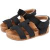 image:imageBMCiTYBM Toddler Boys Girls Sandals Open Toe Arch Support Slides Adjustable Straps Cork Footbed Slippers for Indoor Outdoor1black