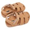 image:imageBMCiTYBM Toddler Boys Girls Sandals Open Toe Arch Support Slides Adjustable Straps Cork Footbed Slippers for Indoor Outdoor1camel