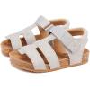 image:imageBMCiTYBM Toddler Boys Girls Sandals Open Toe Arch Support Slides Adjustable Straps Cork Footbed Slippers for Indoor Outdoor1grey