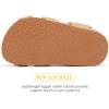 image:imageBMCiTYBM Toddler Boys Girls Sandals Open Toe Arch Support Slides Adjustable Straps Cork Footbed Slippers for Indoor Outdoor1pink