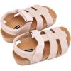 image:imageBMCiTYBM Toddler Boys Girls Sandals Open Toe Arch Support Slides Adjustable Straps Cork Footbed Slippers for Indoor Outdoor1pink