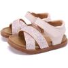 image:imageBMCiTYBM Toddler Boys Girls Sandals Open Toe Arch Support Slides Adjustable Straps Cork Footbed Slippers for Indoor Outdoor31pink