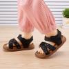 image:imageBMCiTYBM Toddler Boys Girls Sandals Open Toe Arch Support Slides Adjustable Straps Cork Footbed Slippers for Indoor Outdoor3black
