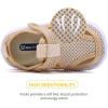 image:imageBMCiTYBM Toddler Boys Girls Sandals Open Toe Arch Support Slides Adjustable Straps Cork Footbed Slippers for Indoor OutdoorMeshcamel