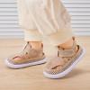 image:imageBMCiTYBM Toddler Boys Girls Sandals Open Toe Arch Support Slides Adjustable Straps Cork Footbed Slippers for Indoor OutdoorMeshcamel