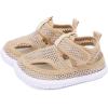 image:imageBMCiTYBM Toddler Boys Girls Sandals Open Toe Arch Support Slides Adjustable Straps Cork Footbed Slippers for Indoor OutdoorMeshcamel