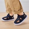image:imageBMCiTYBM Toddler Boys Girls Sandals Open Toe Arch Support Slides Adjustable Straps Cork Footbed Slippers for Indoor OutdoorMeshnavy