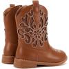 image:imageBMCiTYBM Toddler Cowboy Boots Western Cowgirl Boots Boys Girls Mid Calf Square Toe Riding Walking Shoes2camel