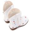 image:imageBMCiTYBM Toddler Cowboy Boots Western Cowgirl Boots Boys Girls Mid Calf Square Toe Riding Walking ShoesMultiwhite