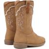 image:imageBMCiTYBM Toddler Girl Boy Cowboy Cowgirl Boots Little Kids Square Toe Western Boots Mid Calf Side Zipper Riding Shoes for All SeasonsAcamel
