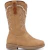 image:imageBMCiTYBM Toddler Girl Boy Cowboy Cowgirl Boots Little Kids Square Toe Western Boots Mid Calf Side Zipper Riding Shoes for All SeasonsAcamel