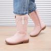 image:imageBMCiTYBM Toddler Girl Boy Cowboy Cowgirl Boots Little Kids Square Toe Western Boots Mid Calf Side Zipper Riding Shoes for All SeasonsApink