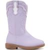 image:imageBMCiTYBM Toddler Girl Boy Cowboy Cowgirl Boots Little Kids Square Toe Western Boots Mid Calf Side Zipper Riding Shoes for All SeasonsApurple